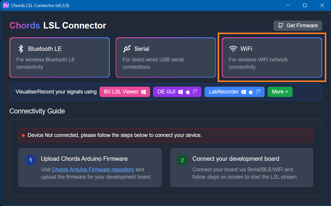 Chords LSL Connector WiFi Device