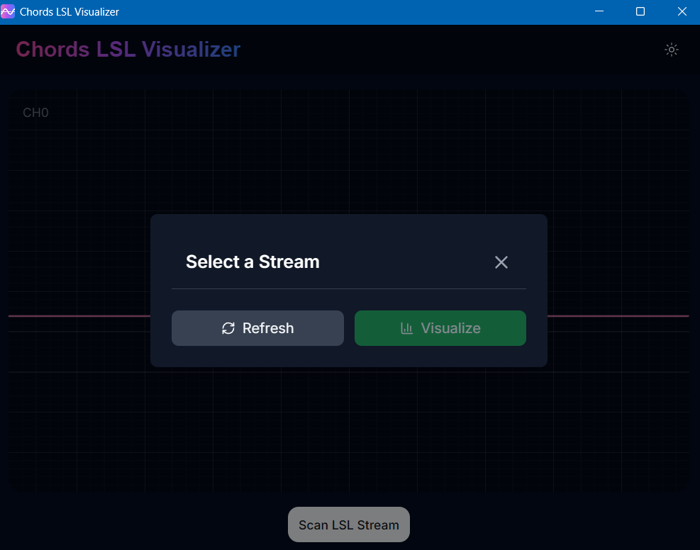 Select LSL Stream