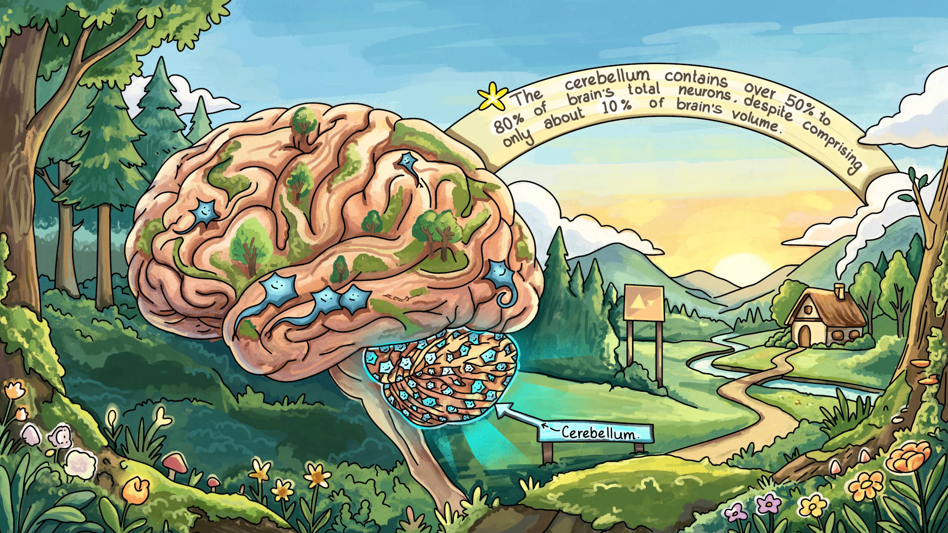 Human nervous system fun fact