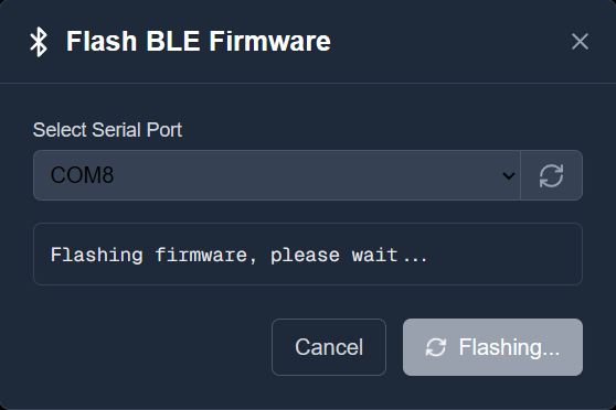 NPG Lite Flasher BLE Flashing