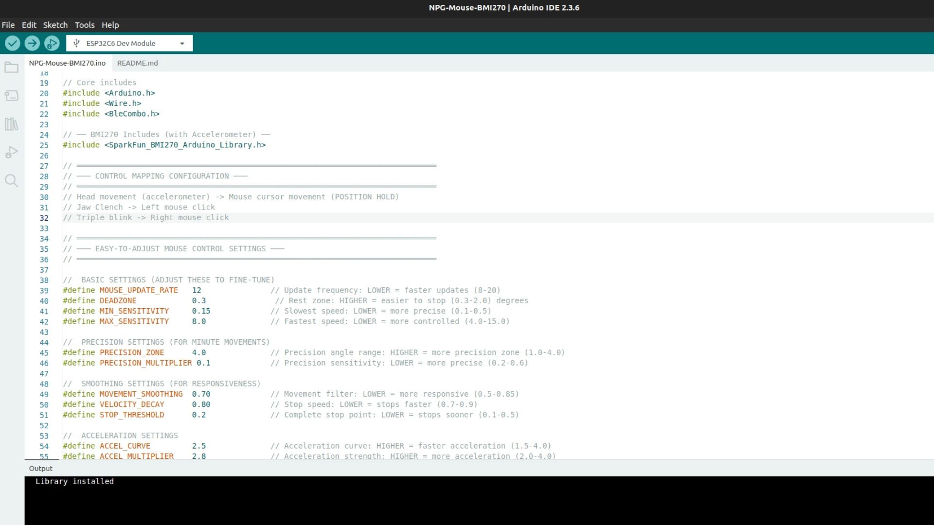 Arduino IDE main window